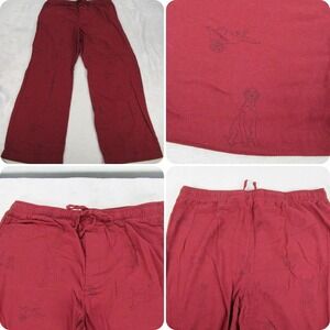 Sonoma Pants Mens XL Red All‎ Over Dog Print Flame Resistant Elastic Sleep 38x29